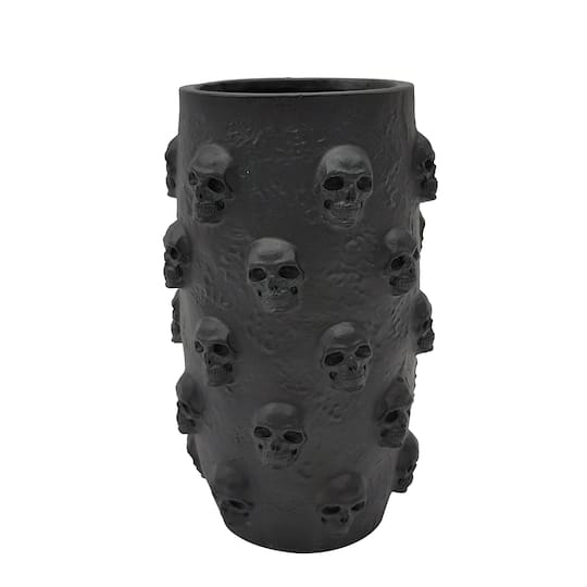 7.5" Black Skulls Vase by Ashland®
